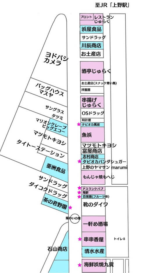 年最新版 上野アメ横で食べ歩きにおすすめの店 いちご飴や韓国フード 中国屋台グルメ ケバブなど うえのうえ