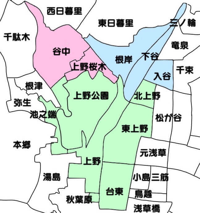 上野地図